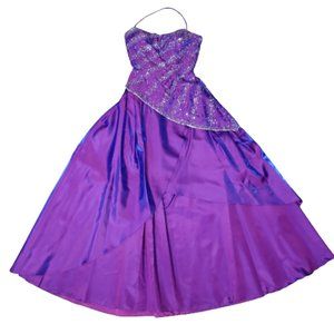 3 in 1 ball gown with hand sewn beading